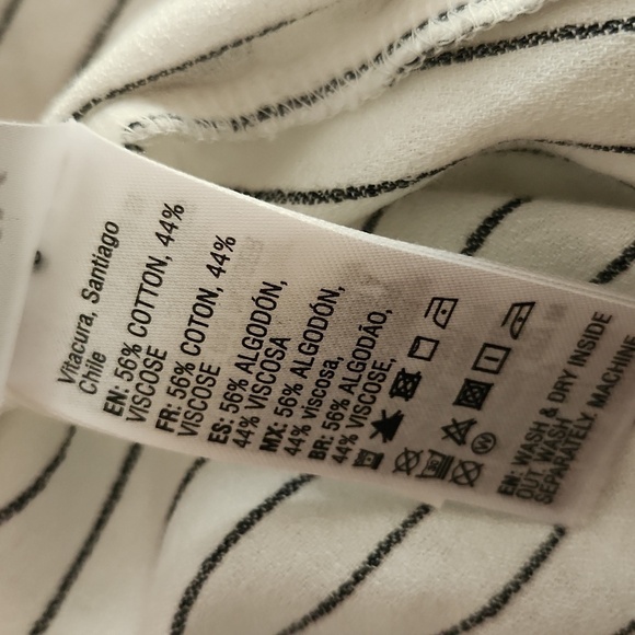 Roxy White Black Stripe Women's Intense Sunrise Stripe Romper medium - Picture 7 of 9